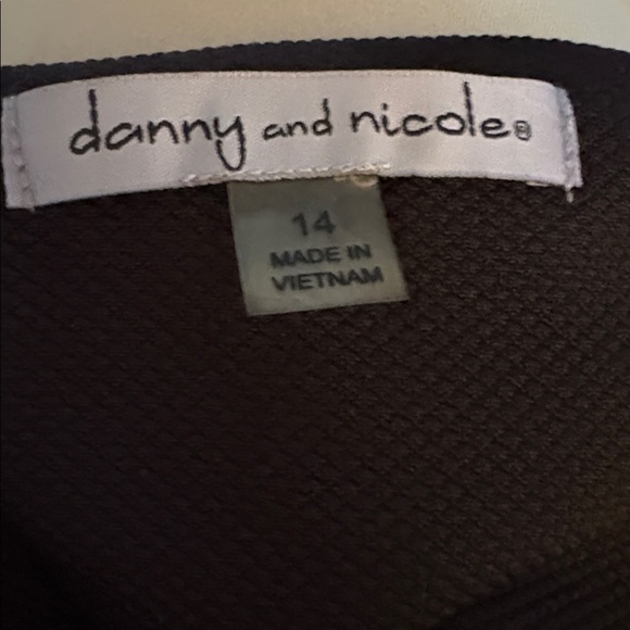 Danny  and Nicole 2 Piece Chevron Print Dress Set Sz 14 - Picture 7 of 8